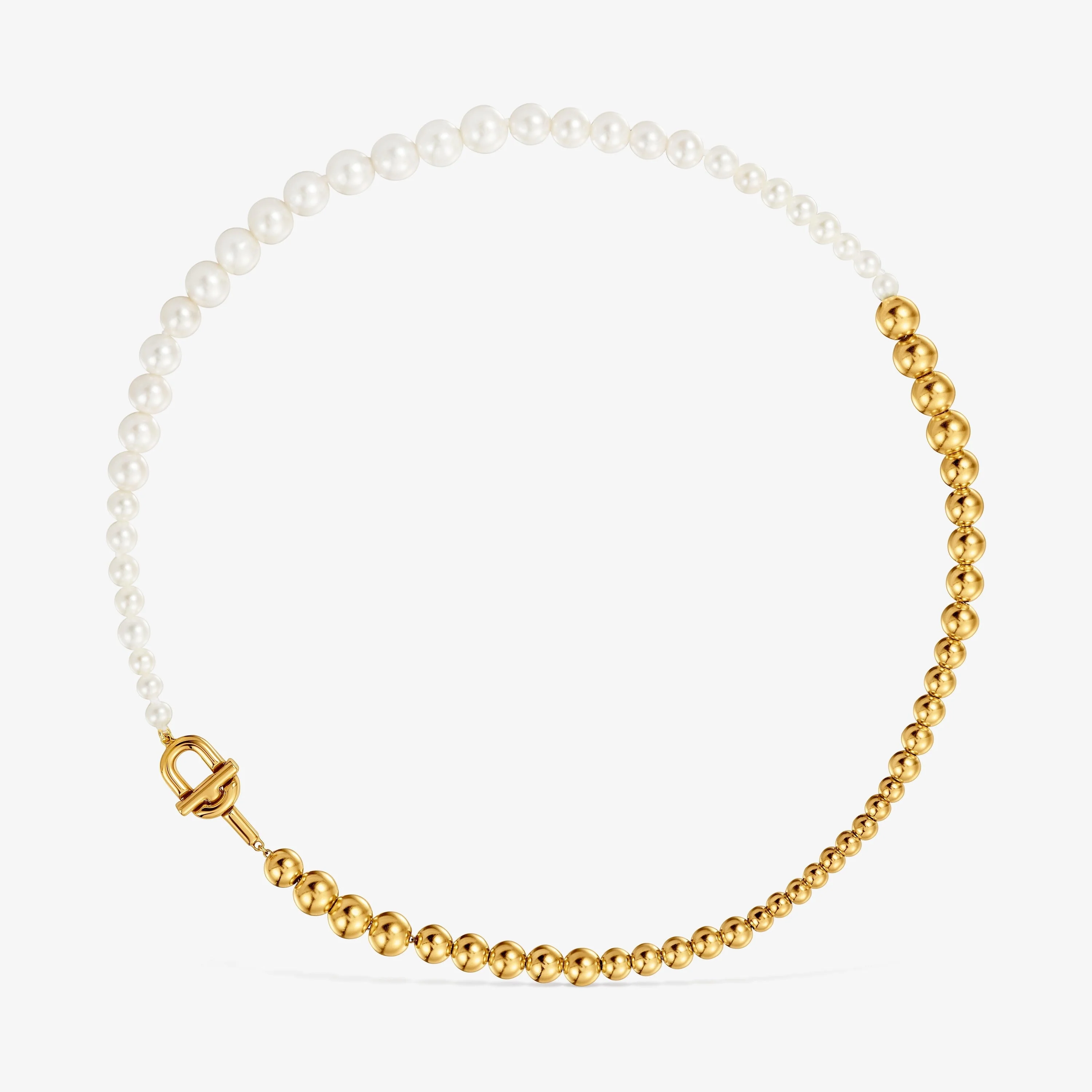 Necklace with 18K gold vermeil and cultured pearls TOUS MANIFESTO - 1