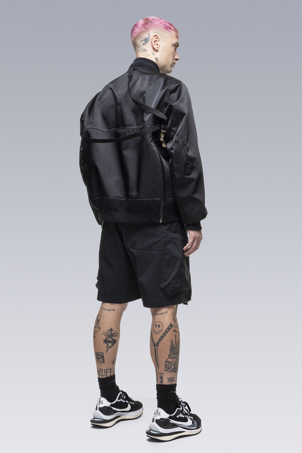 SAC-SP2763 sacai / ACRONYM Shorts Black - 7