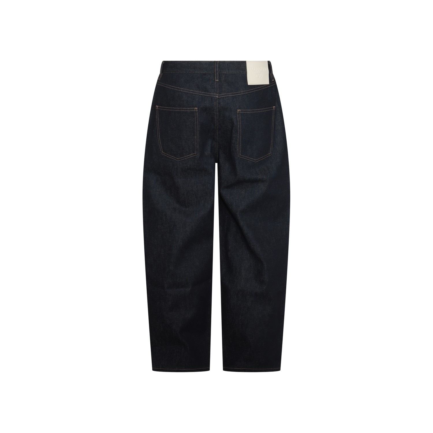 BLACK COTTON DENIM JEANS - 2