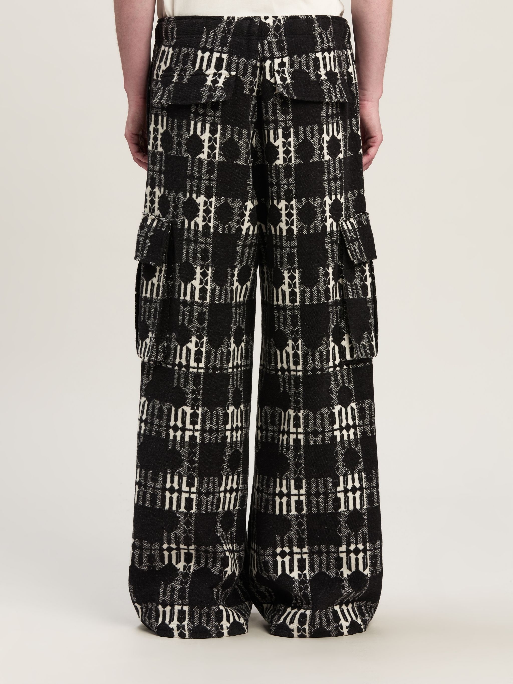 CHECK MONOGRAM PANTS - 5
