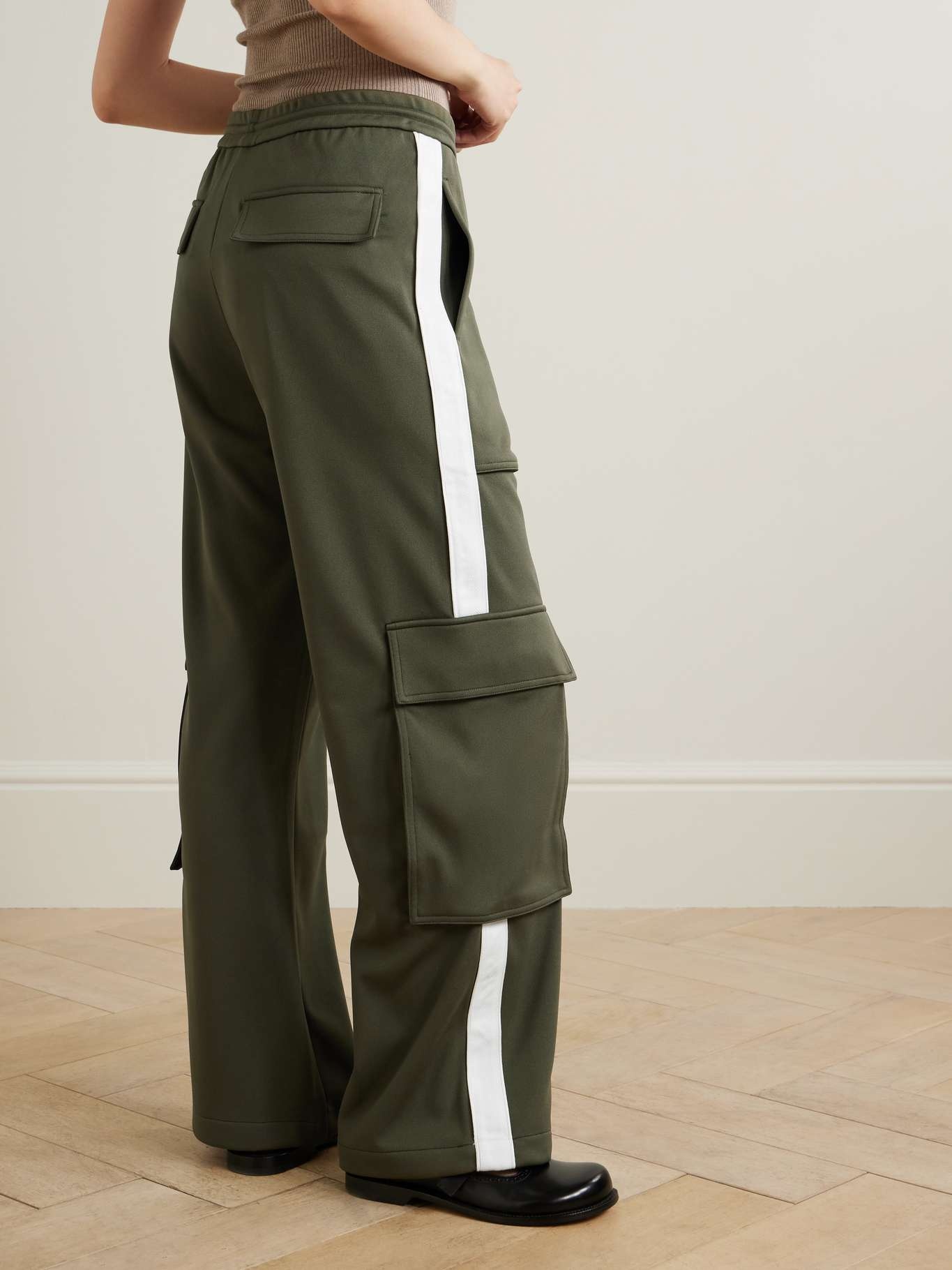 パンツ LOEWE CARGO TROUSERS Cargo trousers in nappa calfskin and cotton Black - LOEWE