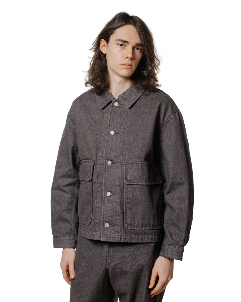 JAMES COWARD Replica Jacket Brown Denim outlook