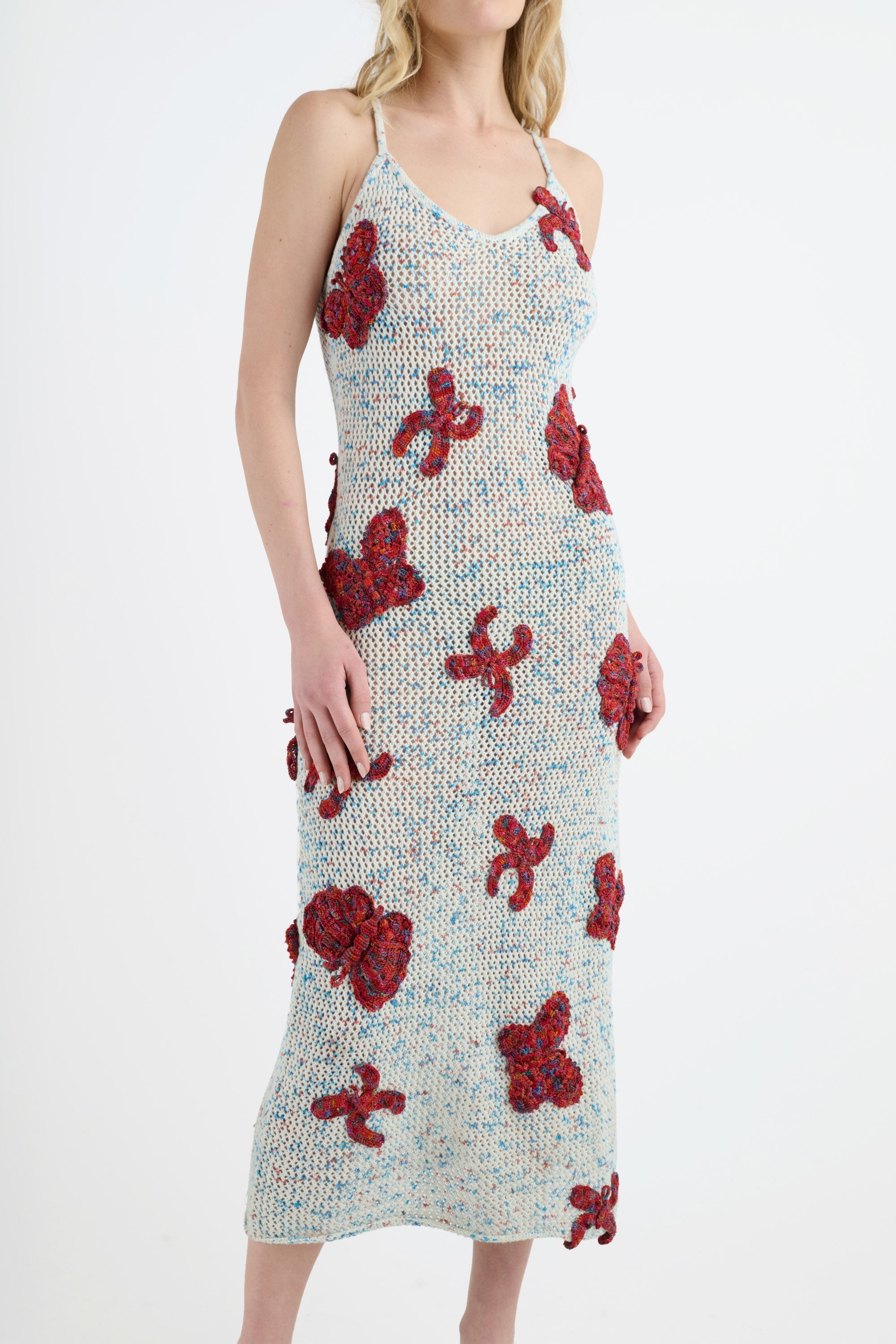 BUTTERFLY APPLIQUE TANK DRESS - 3