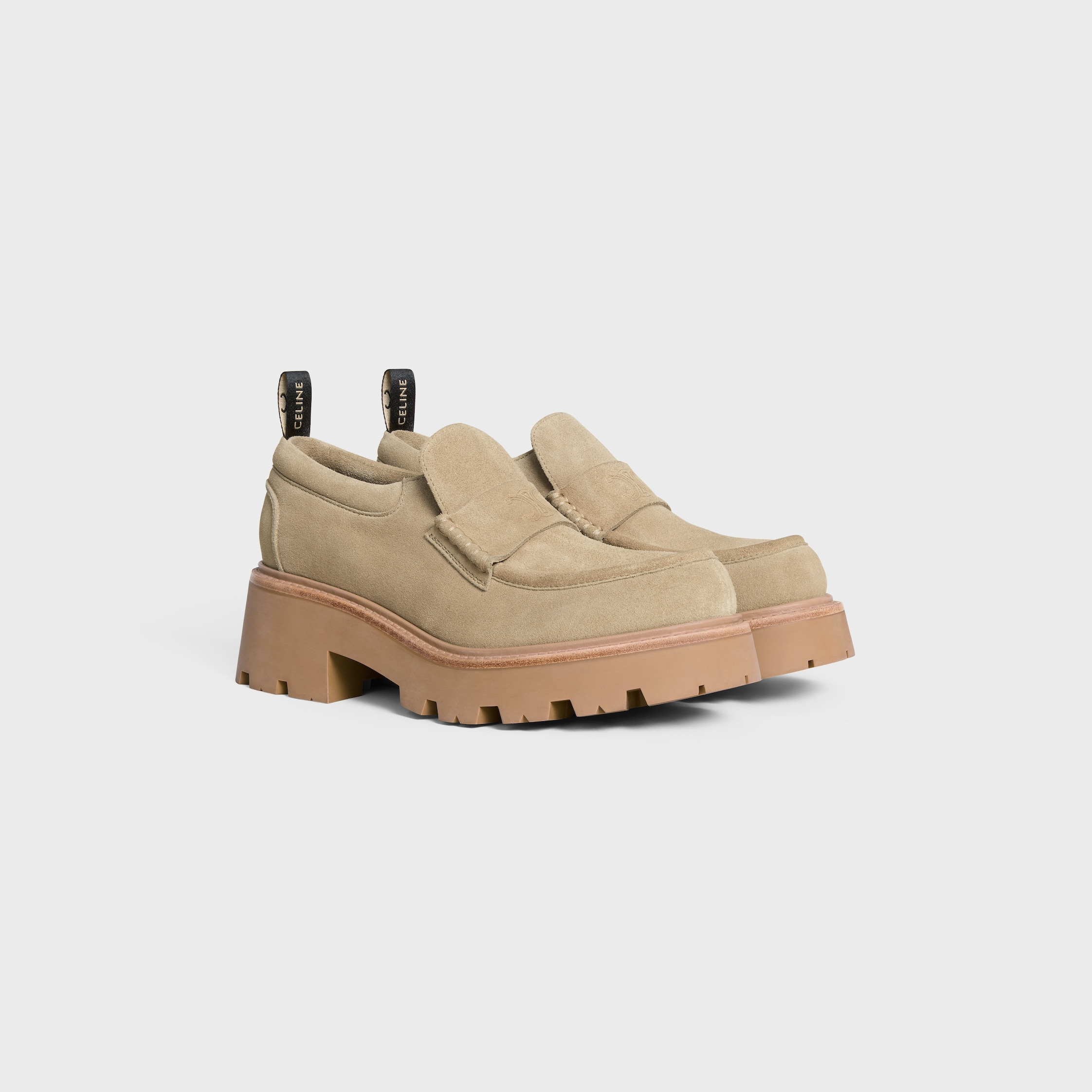 CELINE TRIOMPHE LOAFERS IN SUEDE CALFSKIN - 2