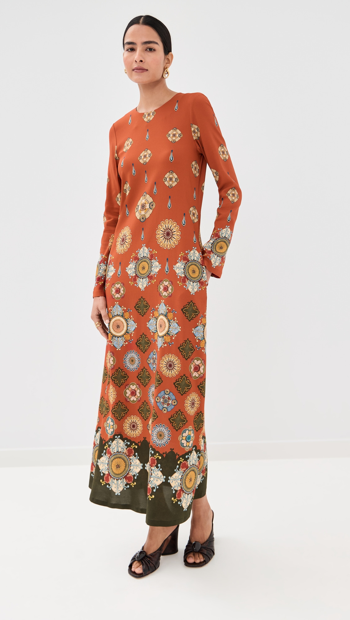 Long Sleeve Swing Dress - 6