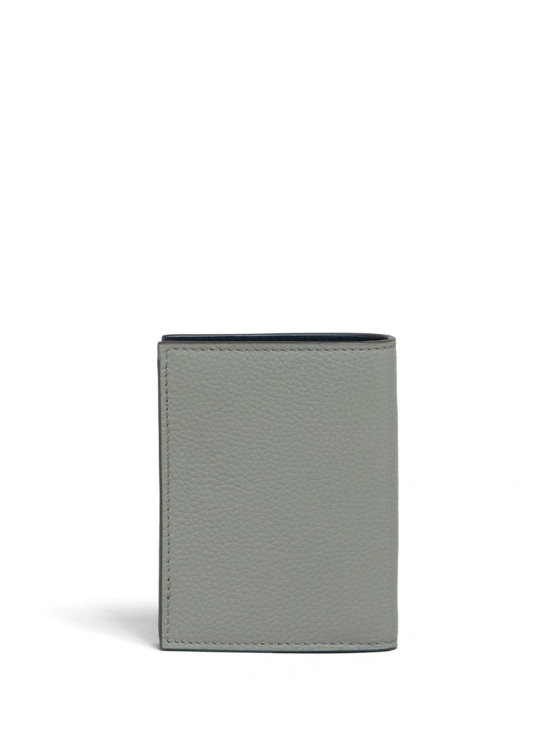 Marni logo-embroidered leather wallet outlook