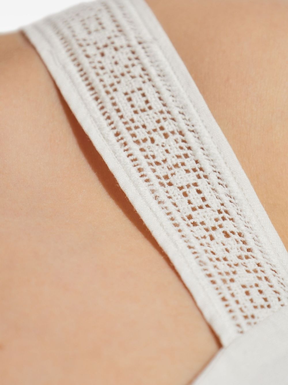 lace-detailing mini dress - 5