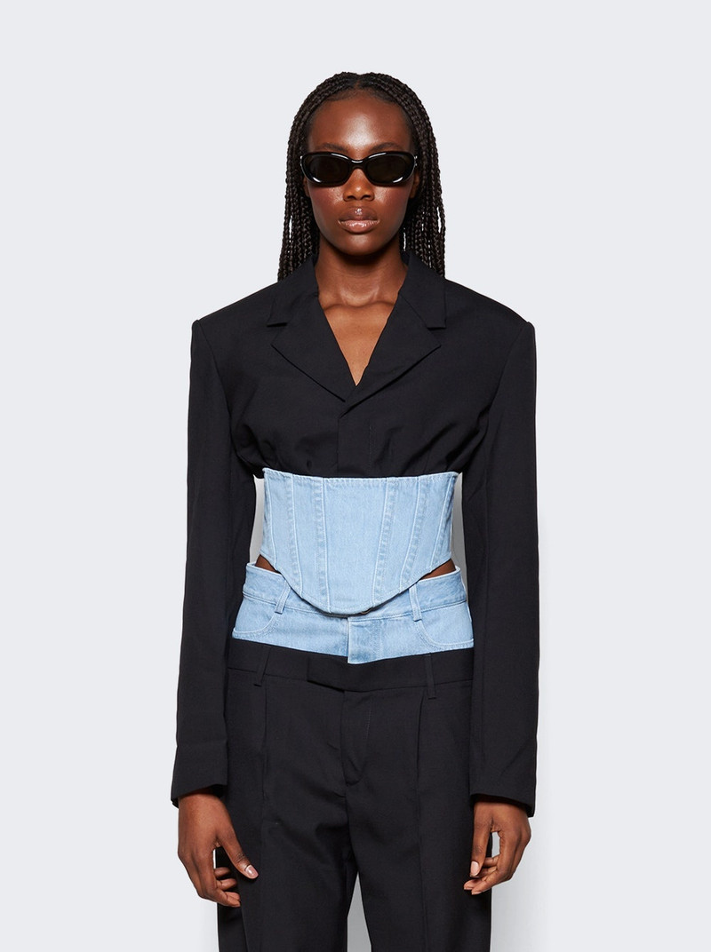 Float Corset Blazer Black and Blue 3