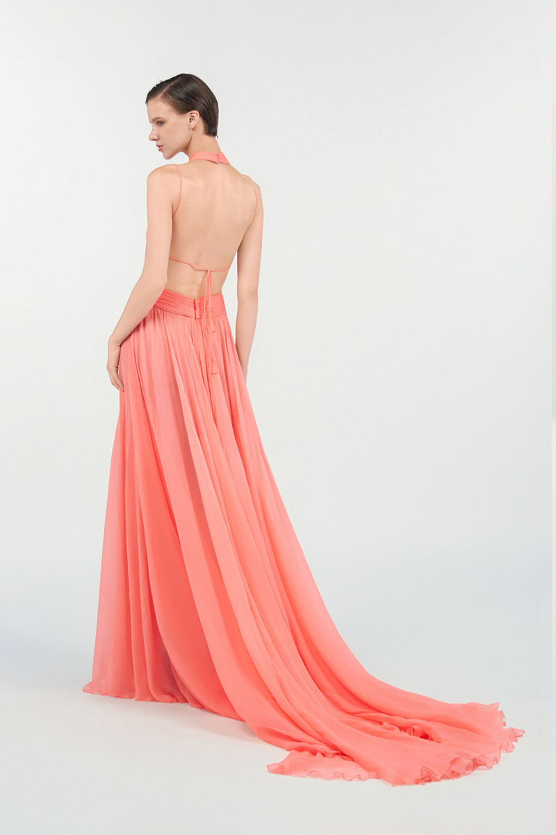Long Silk Dress 4