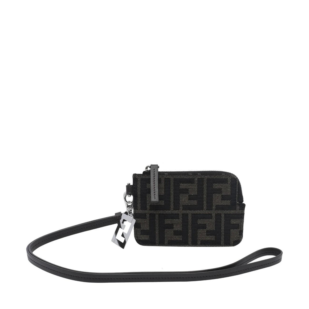 Fendi Men Ff Jacquard Card Holder - 1
