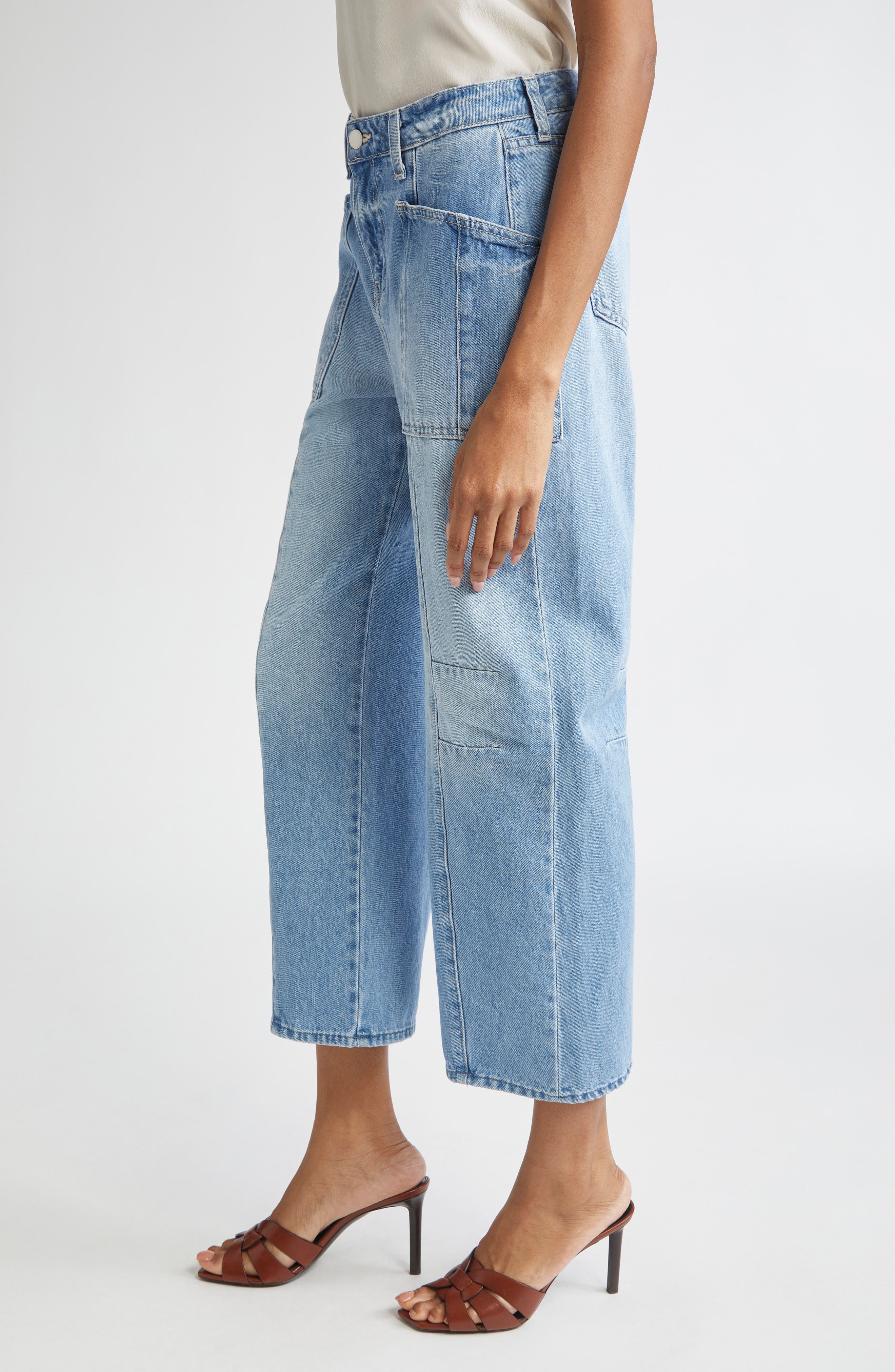 L'AGENCE Cody High Waist Rodeo Jeans in Cristo at Nordstrom - 4