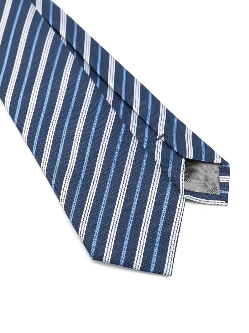 EMPORIO ARMANI striped tie outlook