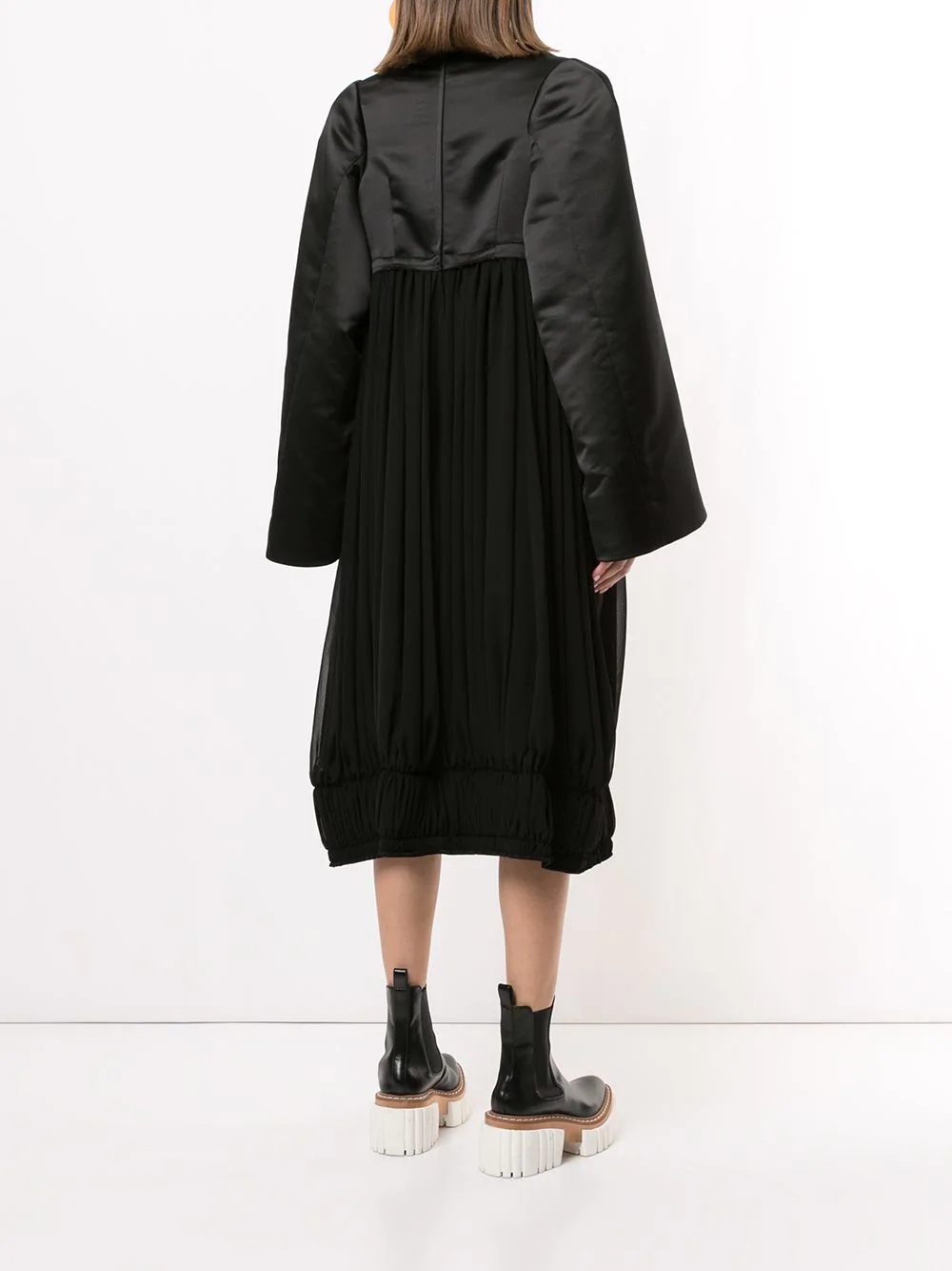 oversized panelled midi dress - 4