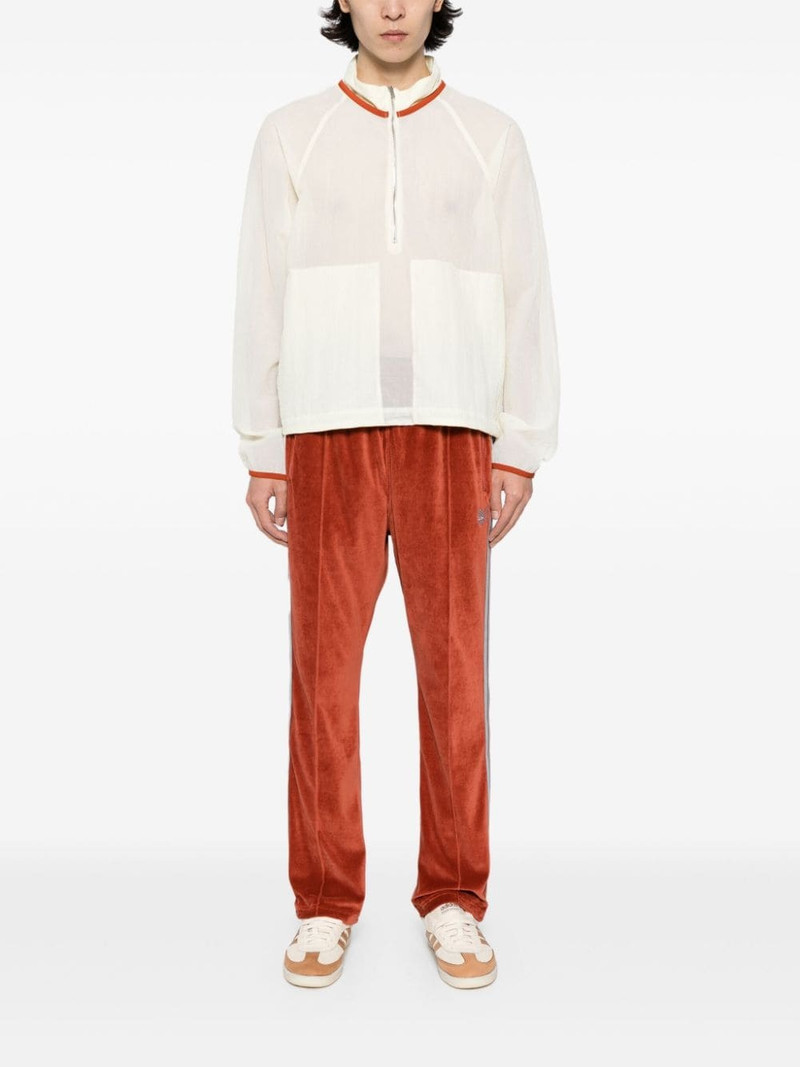 NEEDLES logo-embroidered velour track pants outlook