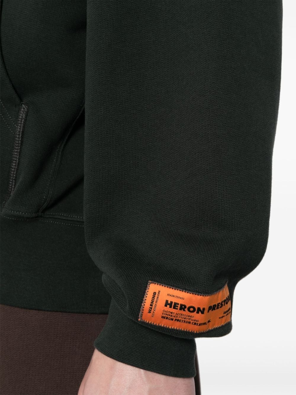 logo-print zip-up hoodie - 5