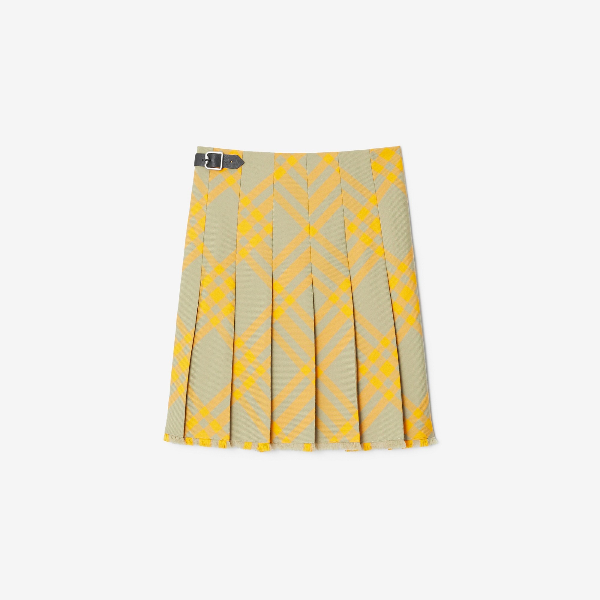 Check Wool Blend Kilt - 6