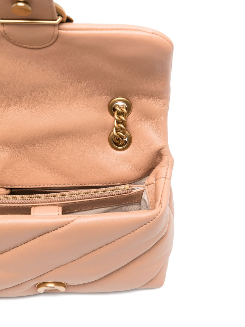 Love quilted logo-plaque shoulder bag - 5