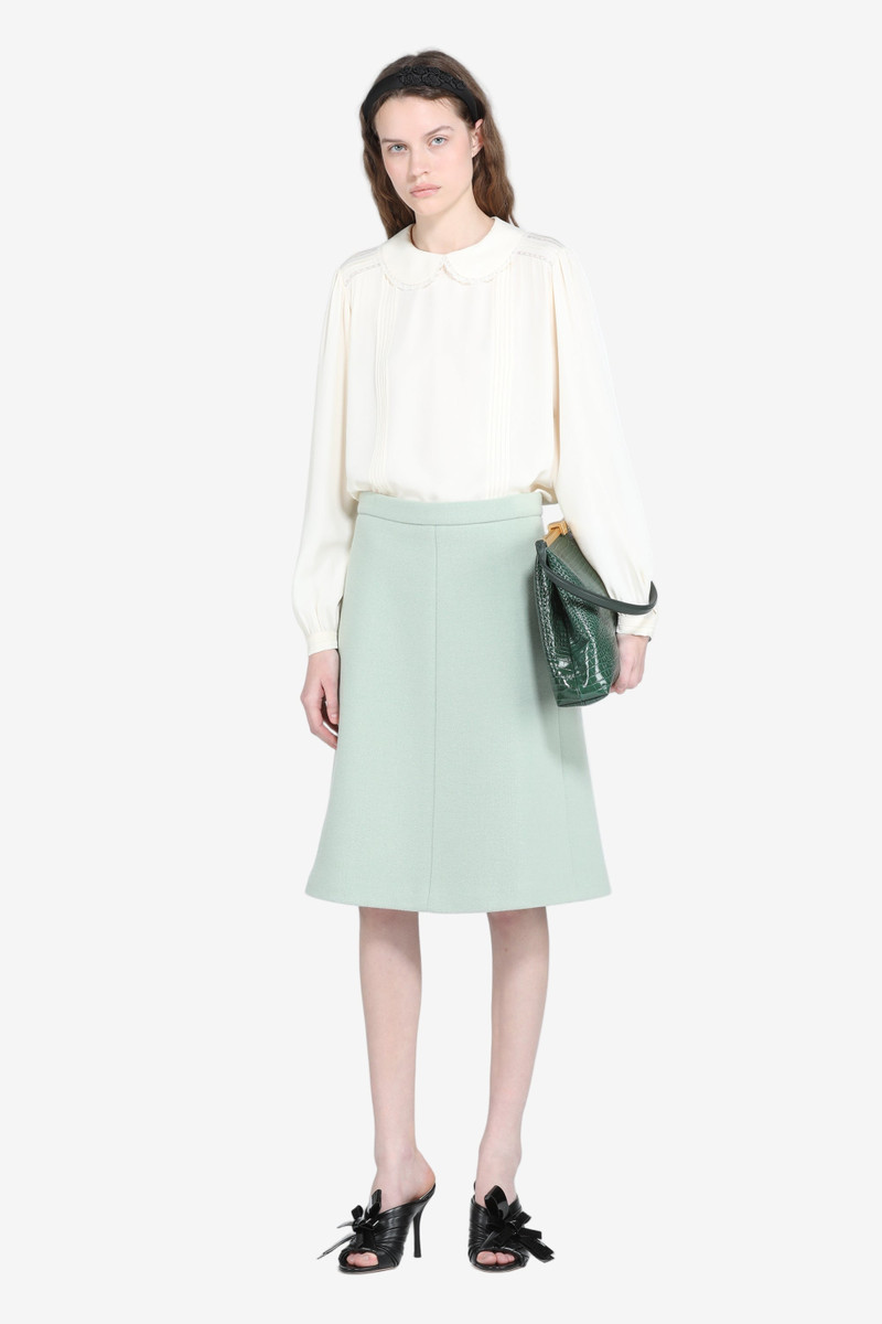 MIDI SKIRT IN WOOL CLOTH 4