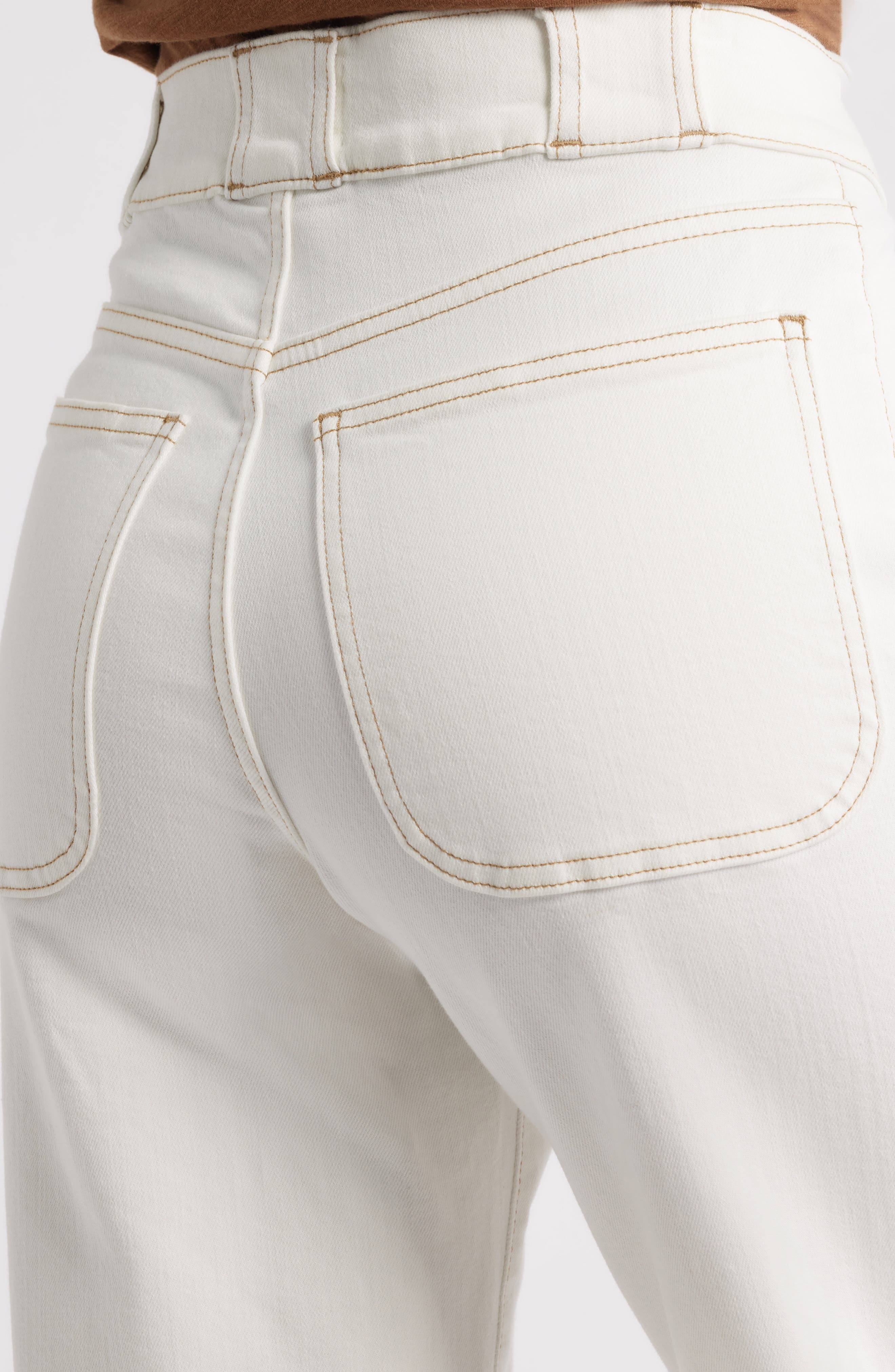 FRAME The Modern Pocket Wide Leg Jeans in Au Natural Clean at Nordstrom - 4