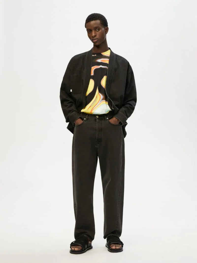 【関税込み】AMBUSH 'Double Belted' pants AMBUSH Double Belted Wide Leg Trousers | Grey | FARFETCH