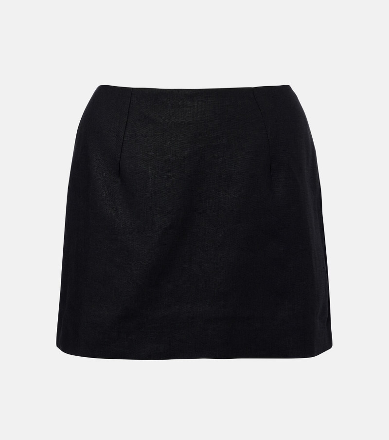 Jane linen miniskirt 1