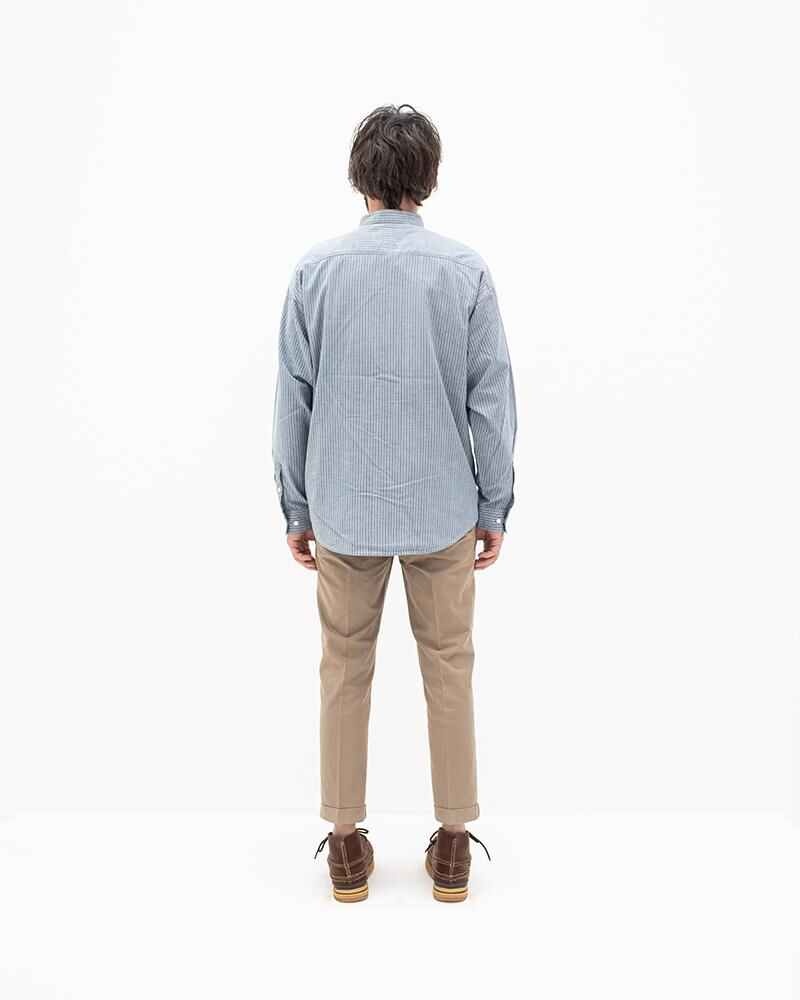 INGALL II L/S (C/SI CHAMBRAY) INDIGO STRIPE - 3