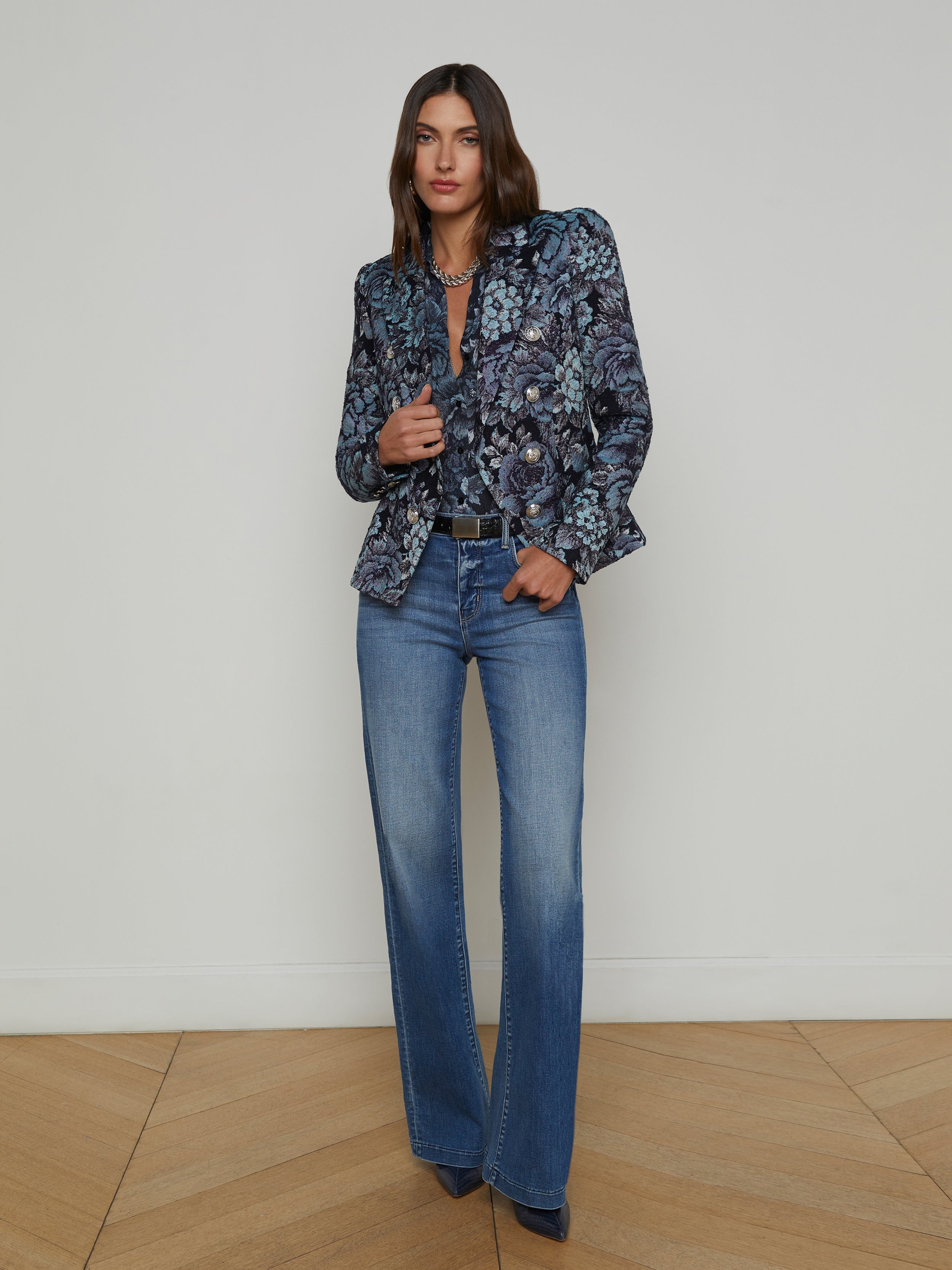 Bethany Jacquard Blazer - 4