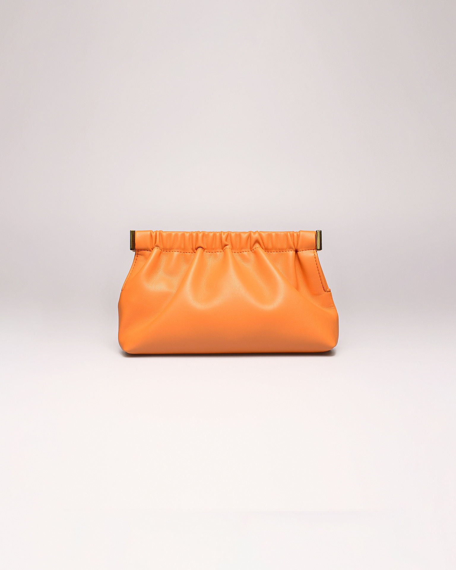 THE BAR CLUTCH MINI - Vegan nappa mini clutch - Orange - 1