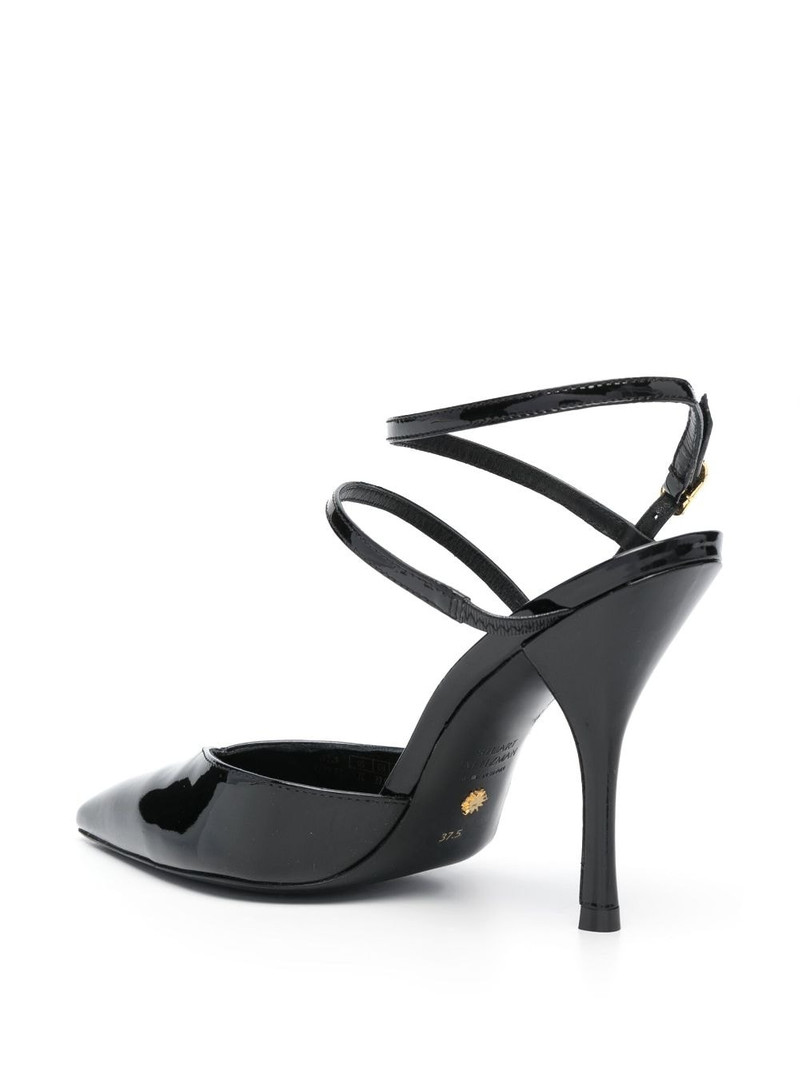Strapeze 100mm leather pumps 3