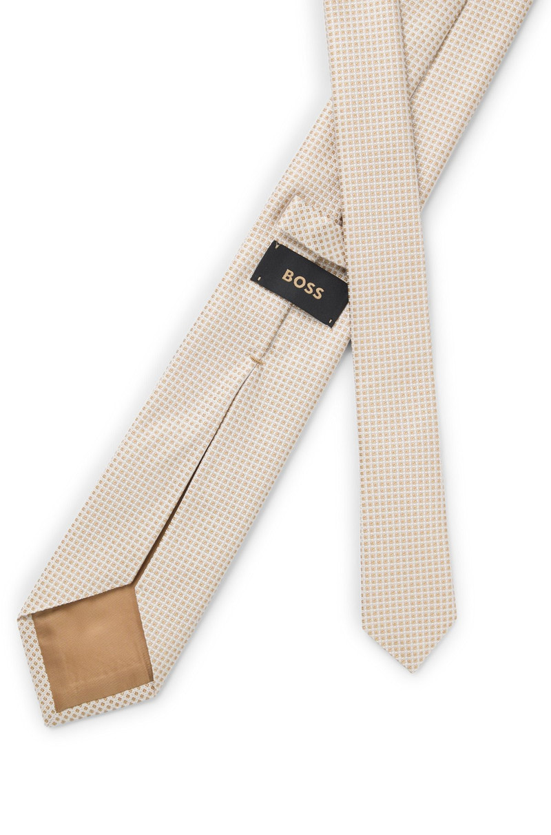 JACQUARD-PATTERN TIE IN ITALIAN-MADE SILK 5