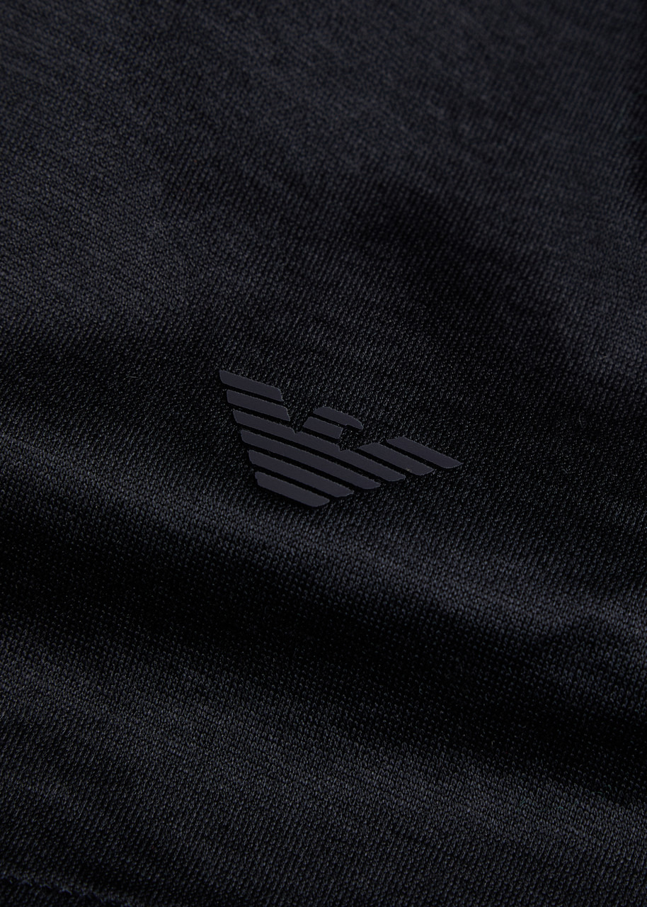 Emporio Armani Logo-appliqué Jersey Shirt - 5
