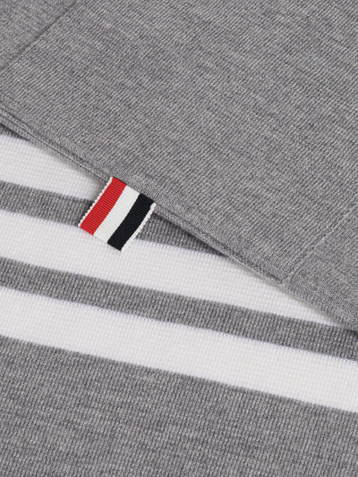 Thom Browne MILANO STITCH MERINO TIPPING 4-BAR POCKET SCARF outlook