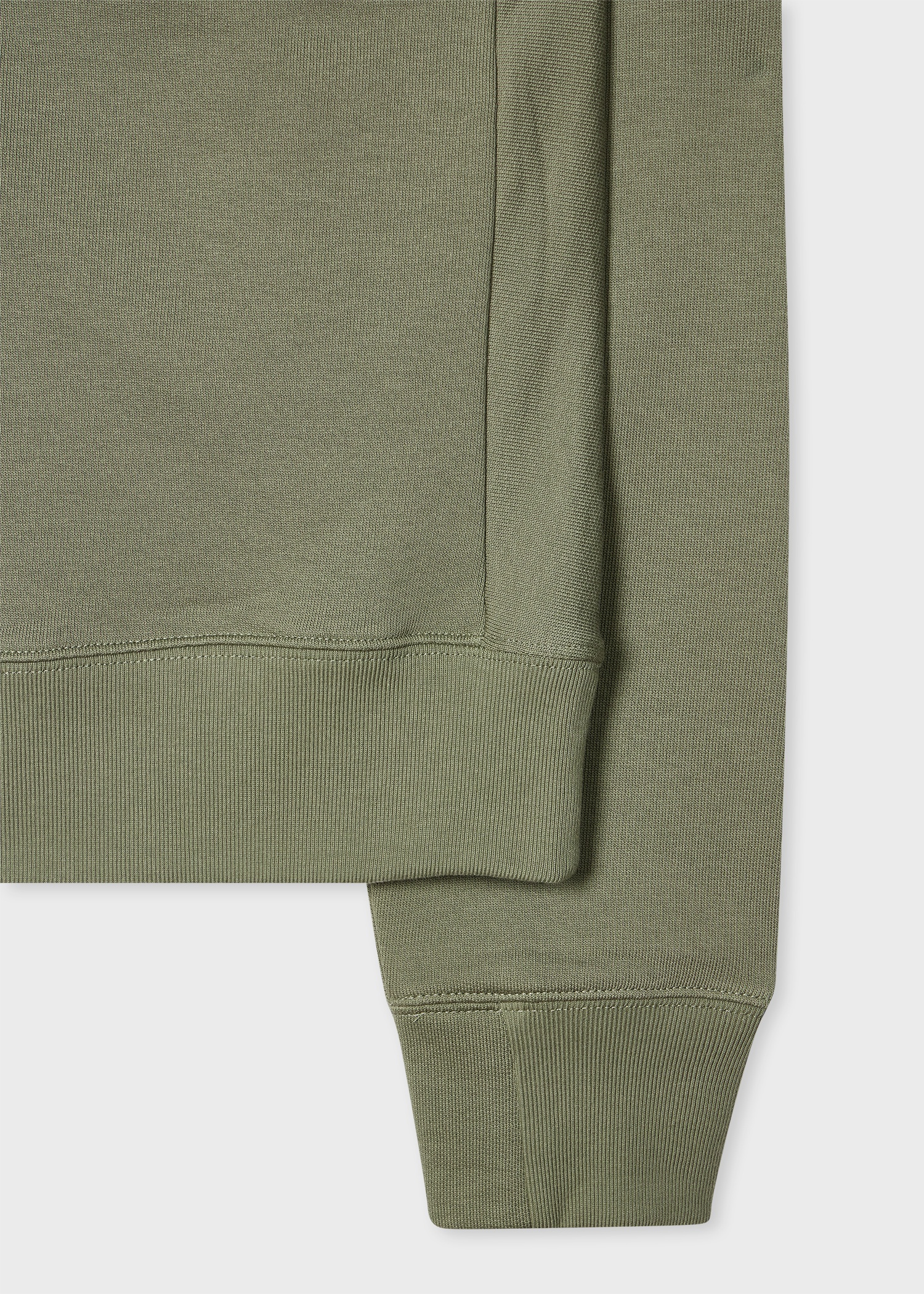 Washed Green Organic Cotton Zebra Logo Sweatshirt - 2