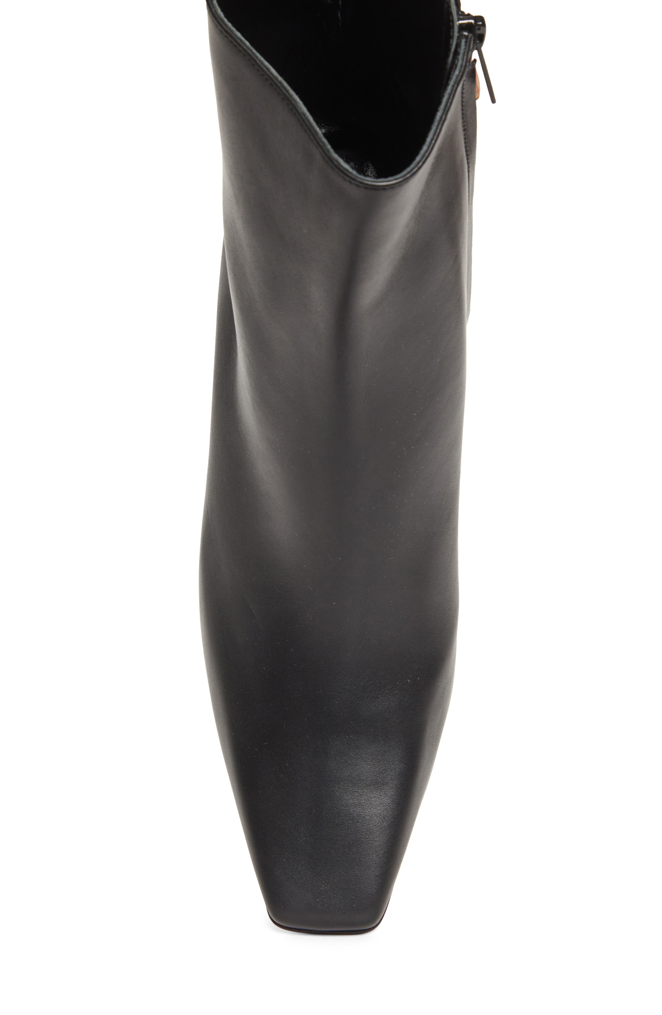 Manolo Blahnik Ofaralo Square Toe Bootie in Black at Nordstrom - 5