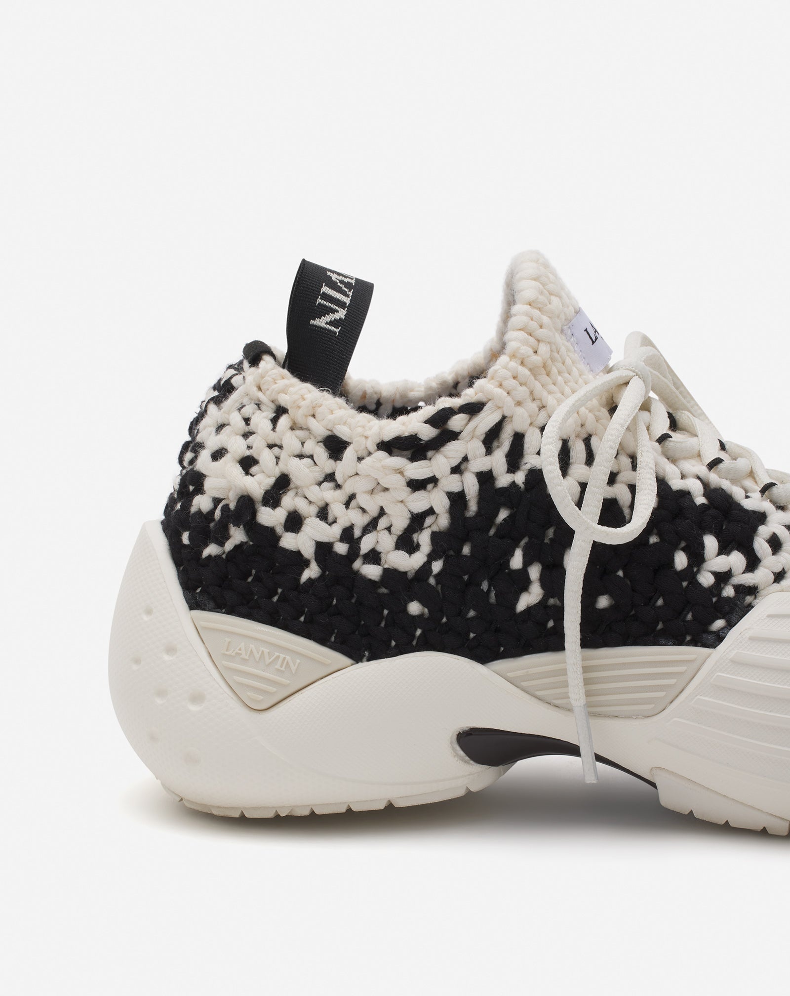 COTTON FLASH-KNIT SNEAKERS BY LANVIN - 5