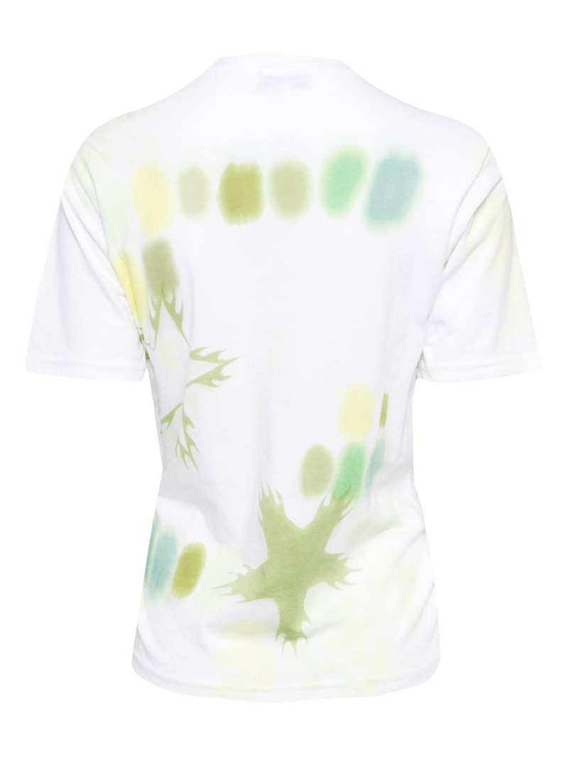 Collina Strada Lime Starbust-print T-shirt outlook