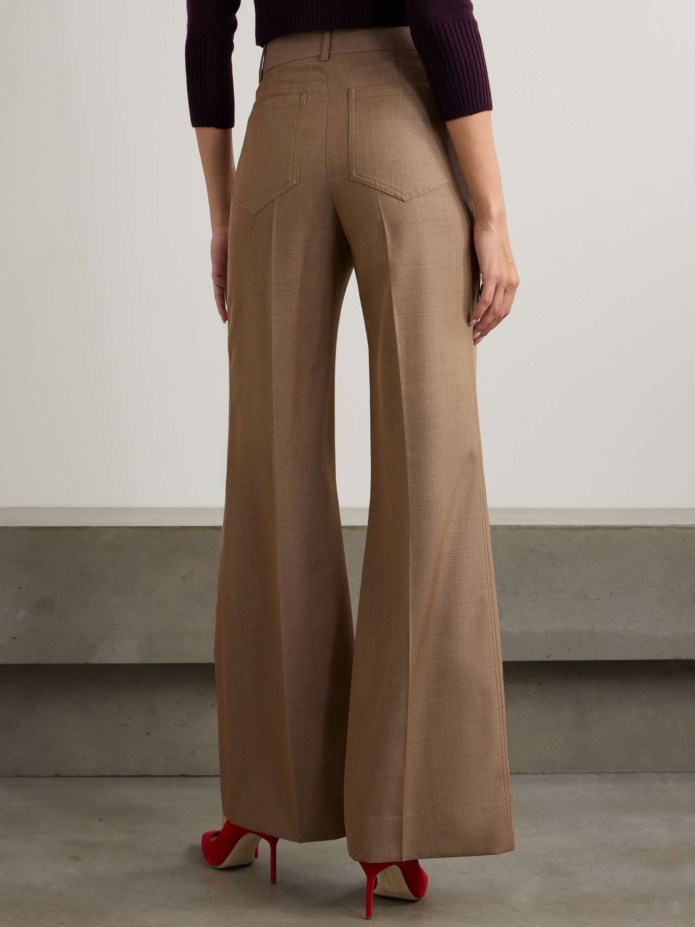 Alina wool wide-leg pants - 4