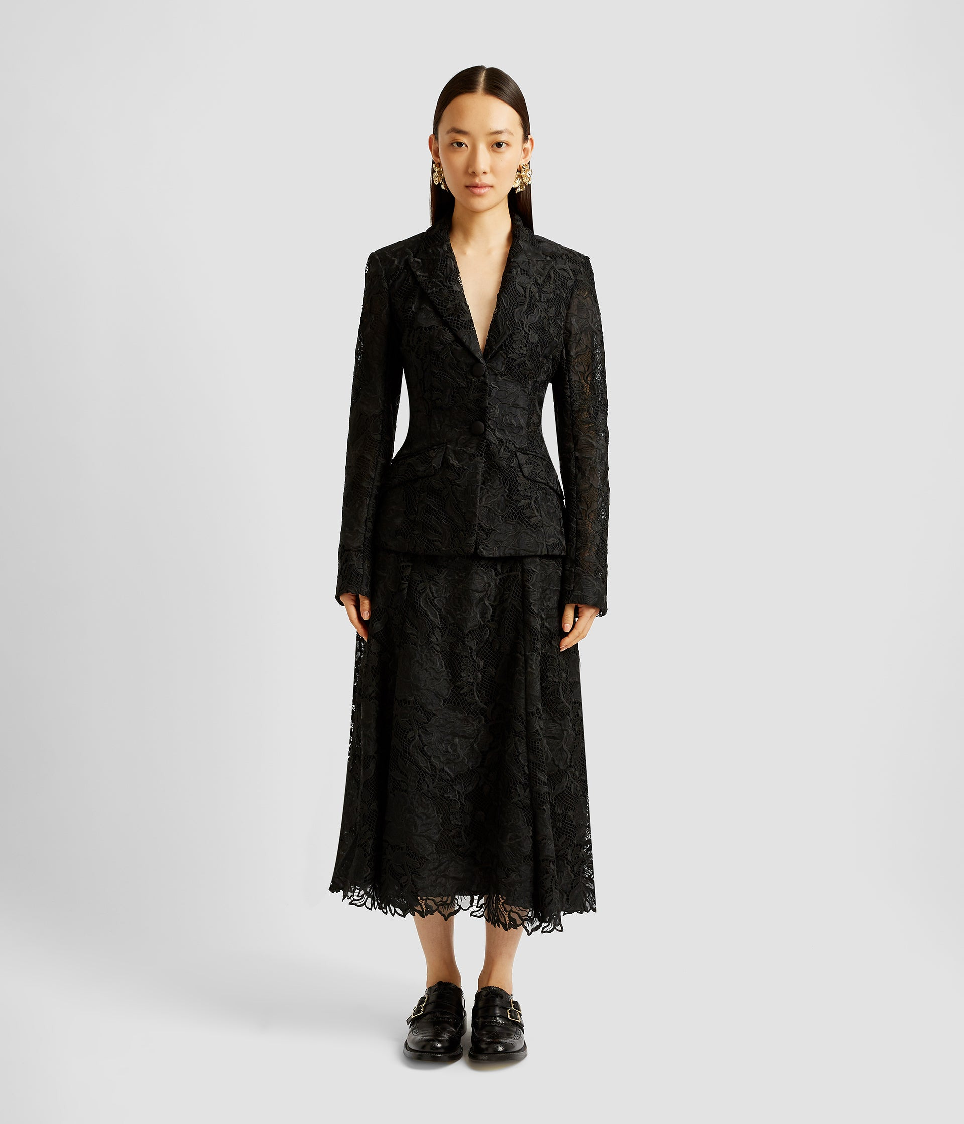 FITTED SINGLE BREASTED BLAZER - 3