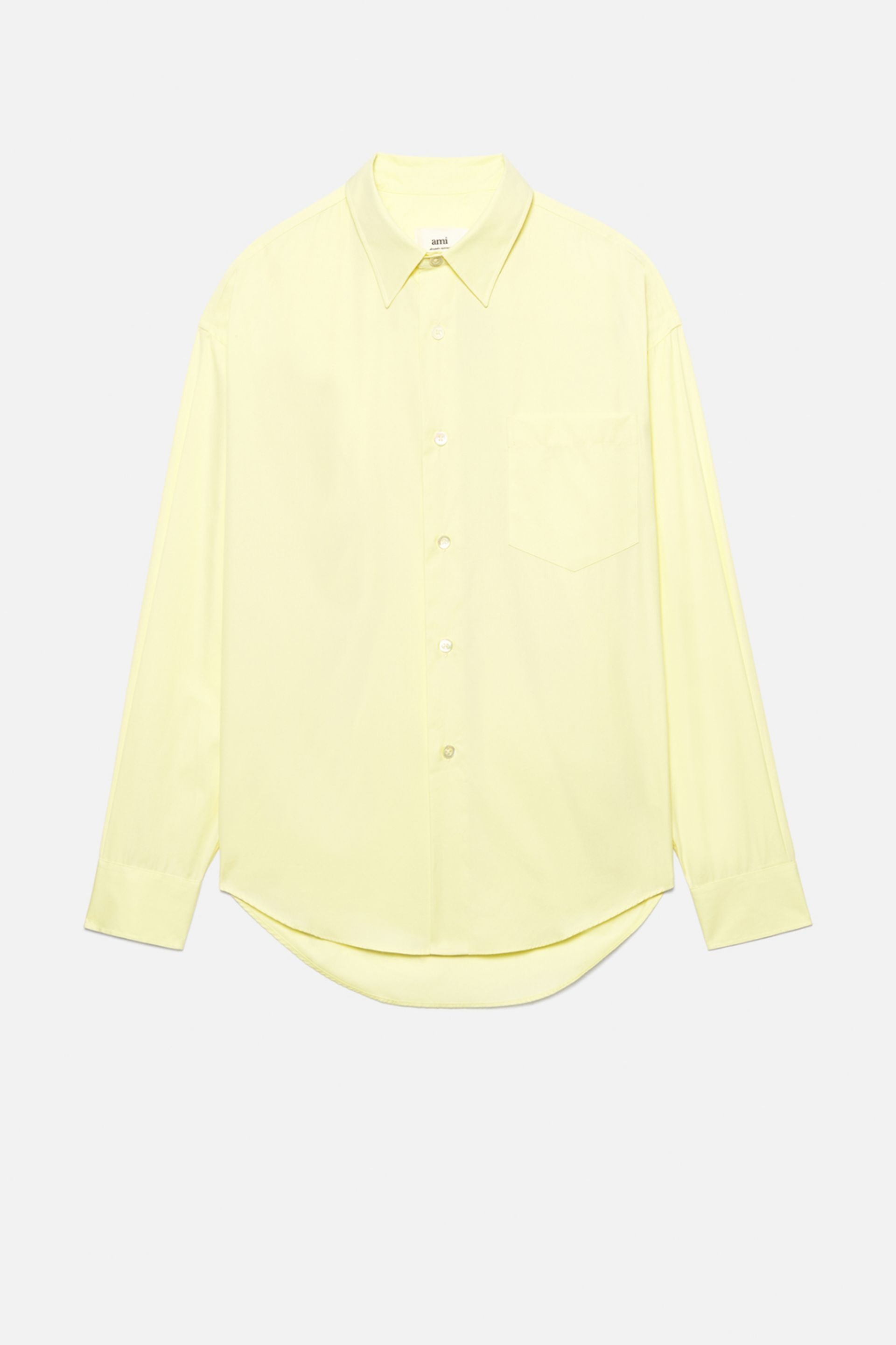 Shirt With Ami Satin Label - 7