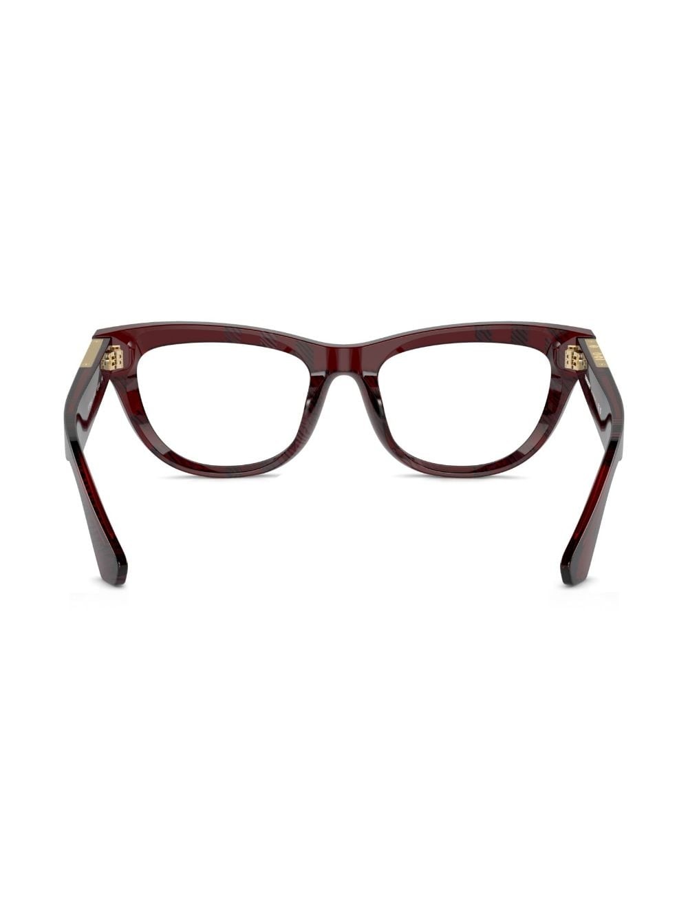 check-pattern cat-eye glasses - 4
