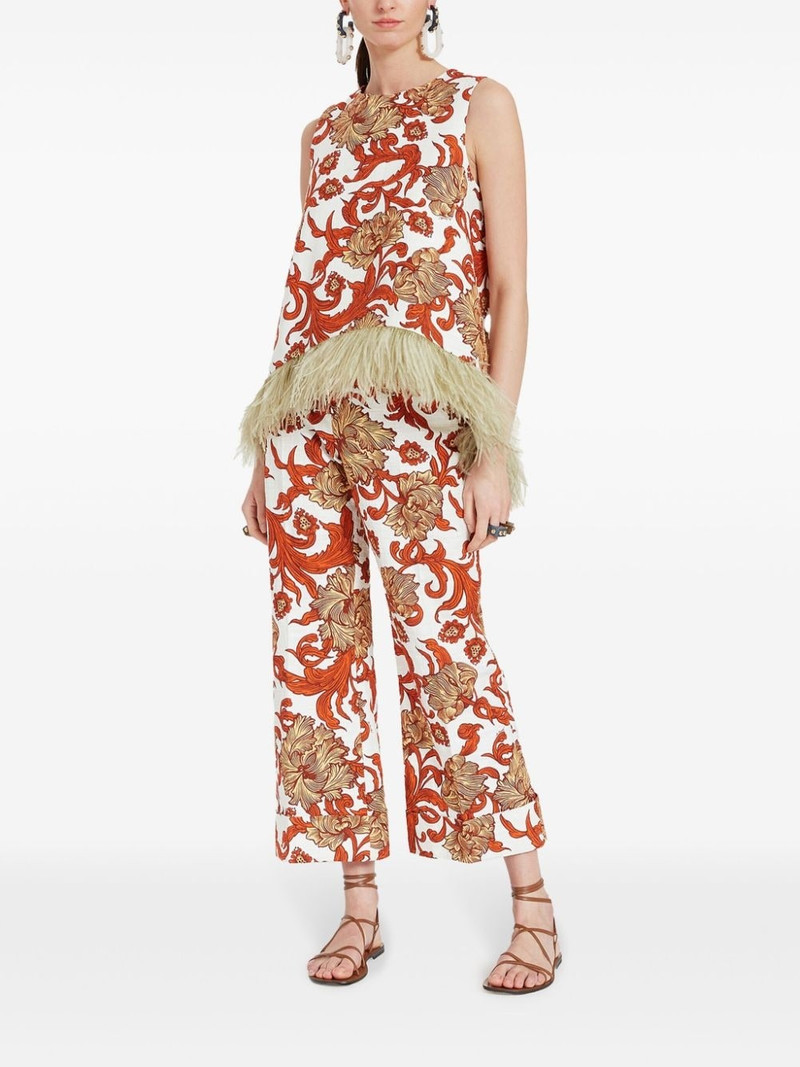 La DoubleJ La Scala feather-detail top outlook