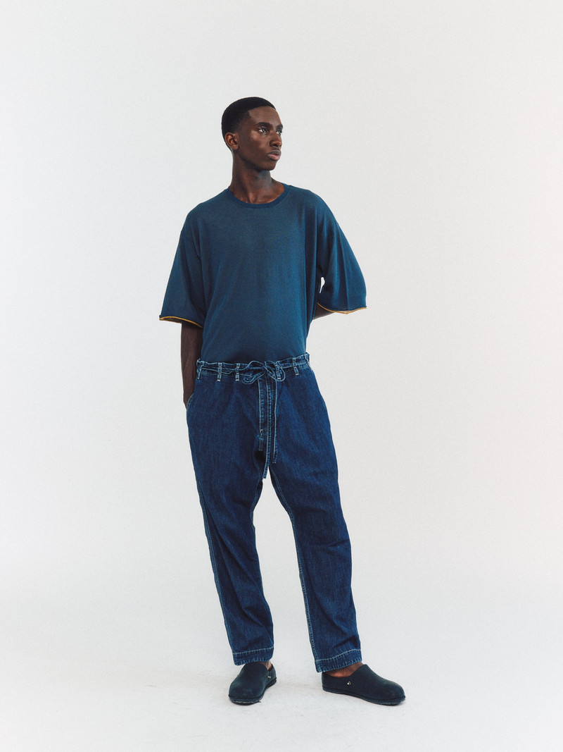 TIE ME UP PANT - L DENIM - INDIGO 1