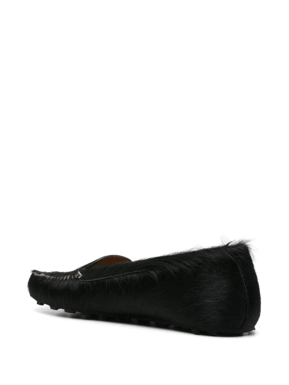 textured fleece loafers - 3