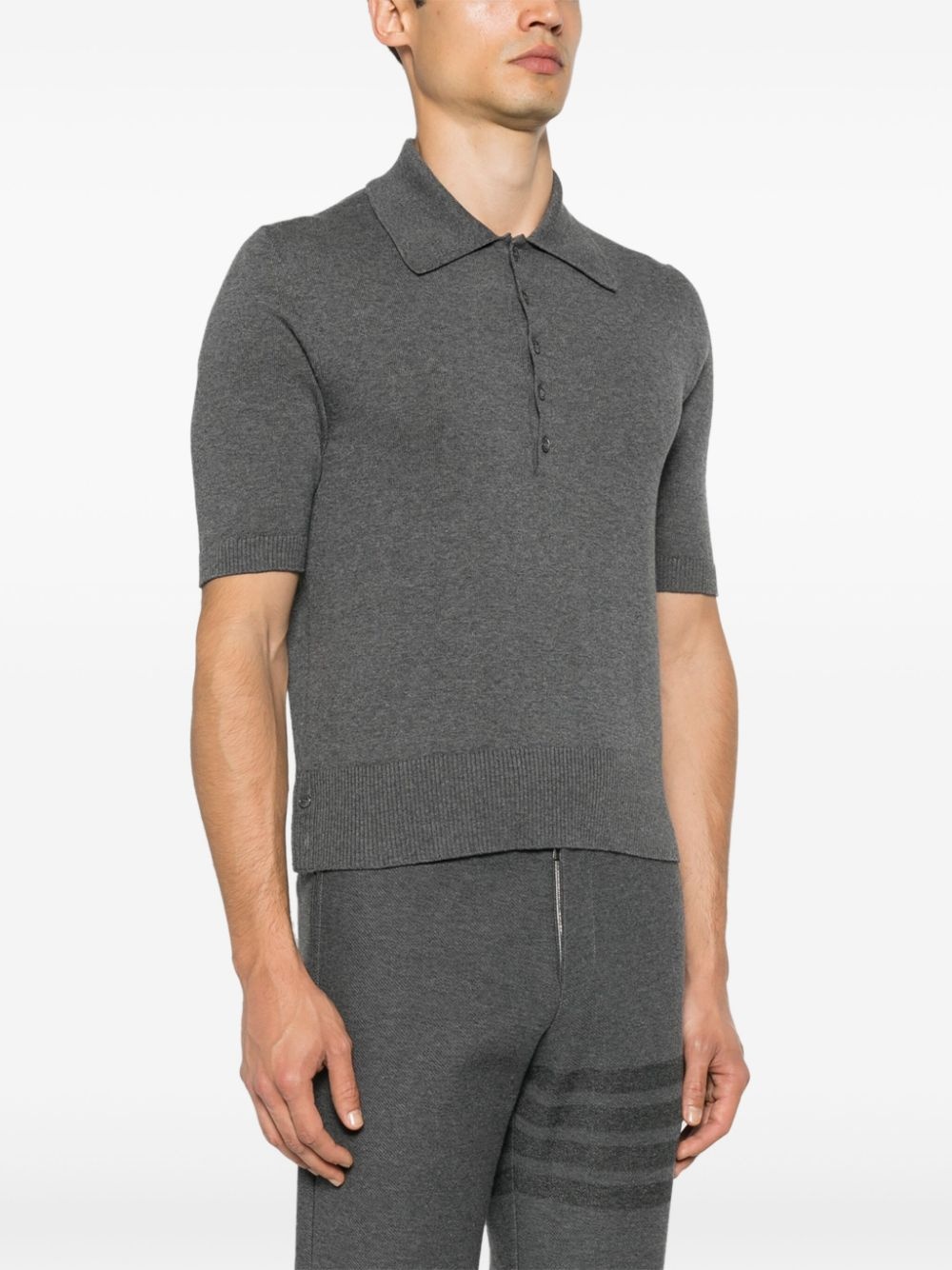 4-Bar cotton polo jumper - 3
