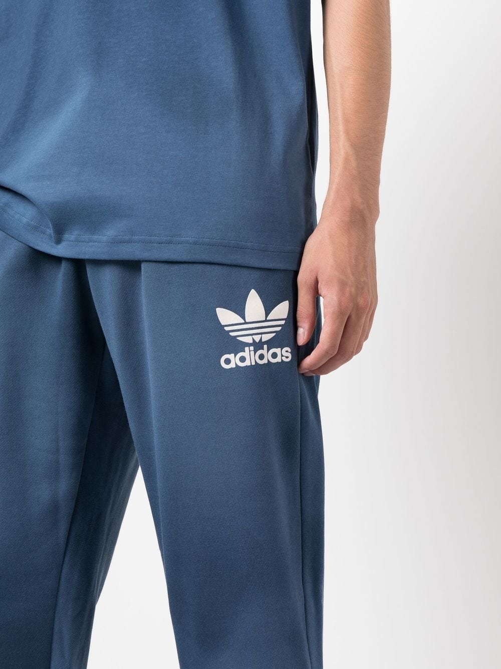 washed-effect logo-print track pants - 5