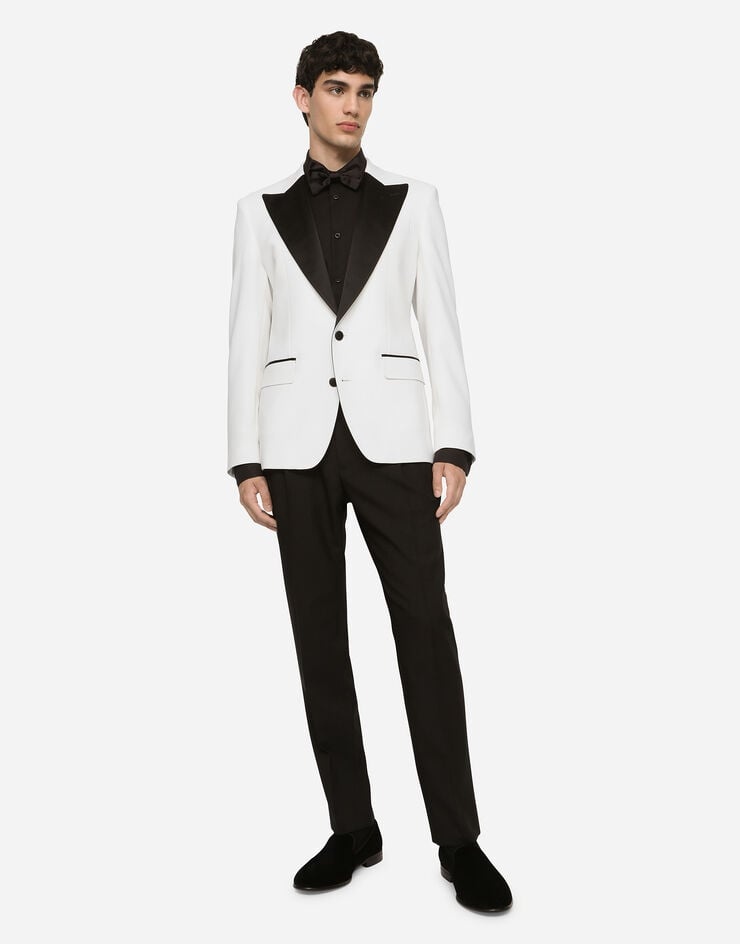 Cotton Gold-fit tuxedo shirt - 5