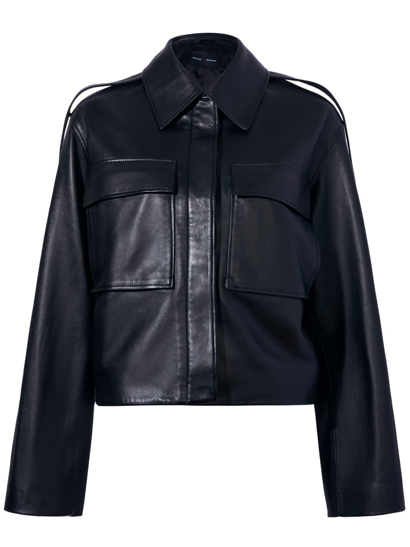 Dylan glossy leather jacket - 1