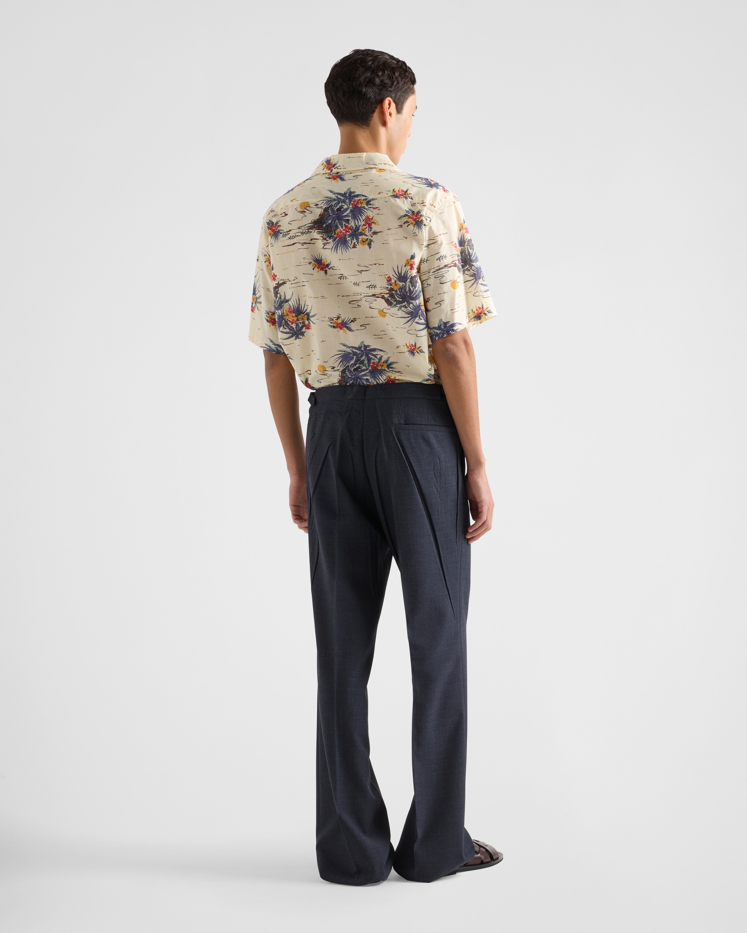 Printed cotton bowling shirt - 5