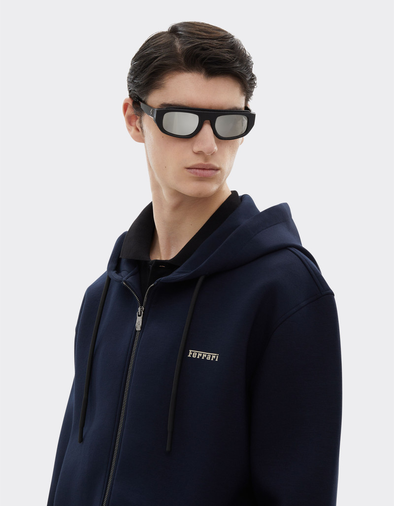 Hooded sweatshirt in scuba 5