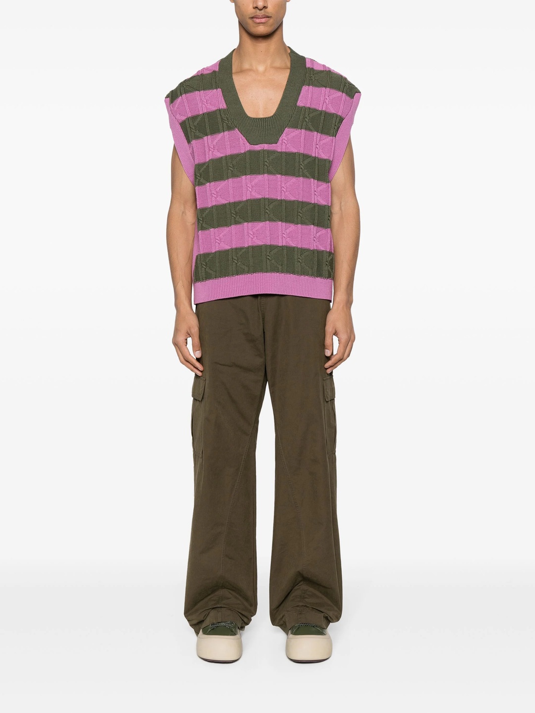 Kiko Kostadinov Merli Twinset Vest | club21 | REVERSIBLE